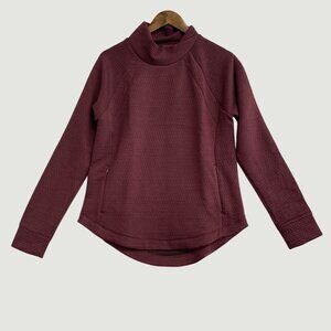 NEW Bench Urbanwear Dark Red Thermal Pullover Women's S Sweatshirt  M0190